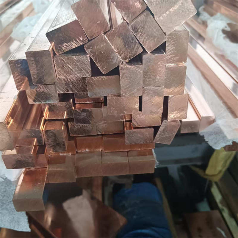厂家优惠供应 T2紫铜排 导电铜排 红铜板 扁方红铜排 长度可零切