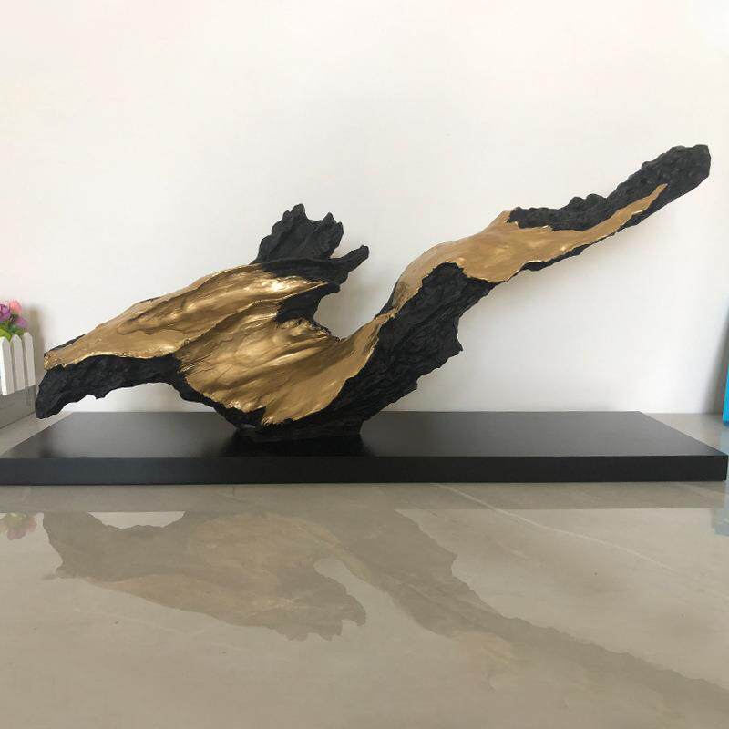 树脂工艺品摆件仿真树头树技摆件软装家居客厅书房办公室饰品盆景