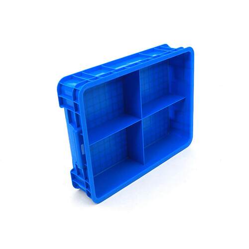 长方形4格塑料分格箱400四格零件收纳螺丝盒五金工具多格周转箱