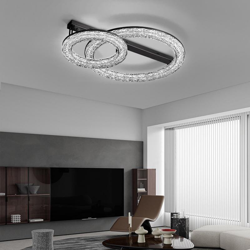 大气轻奢极简全铜吸顶客厅树脂吊灯别墅设计师简约卧室餐厅长条灯