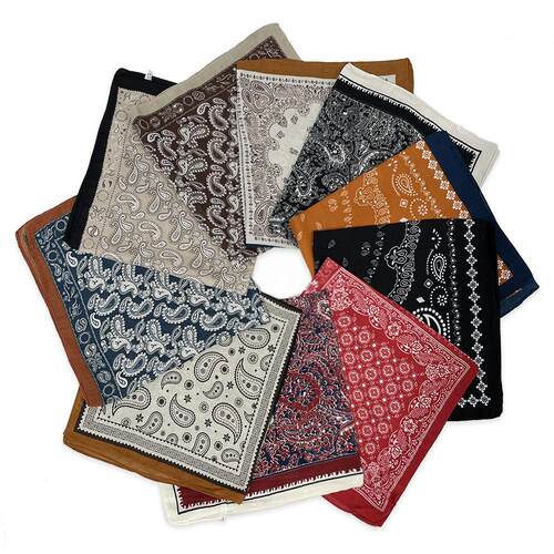 Cashew flower silk scarf square scarf腰果花丝巾方巾时尚头巾