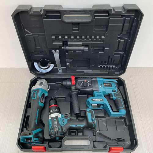 (可1台编号132)外贸套装电动工具锂电工具3件套裸机(MT插口)