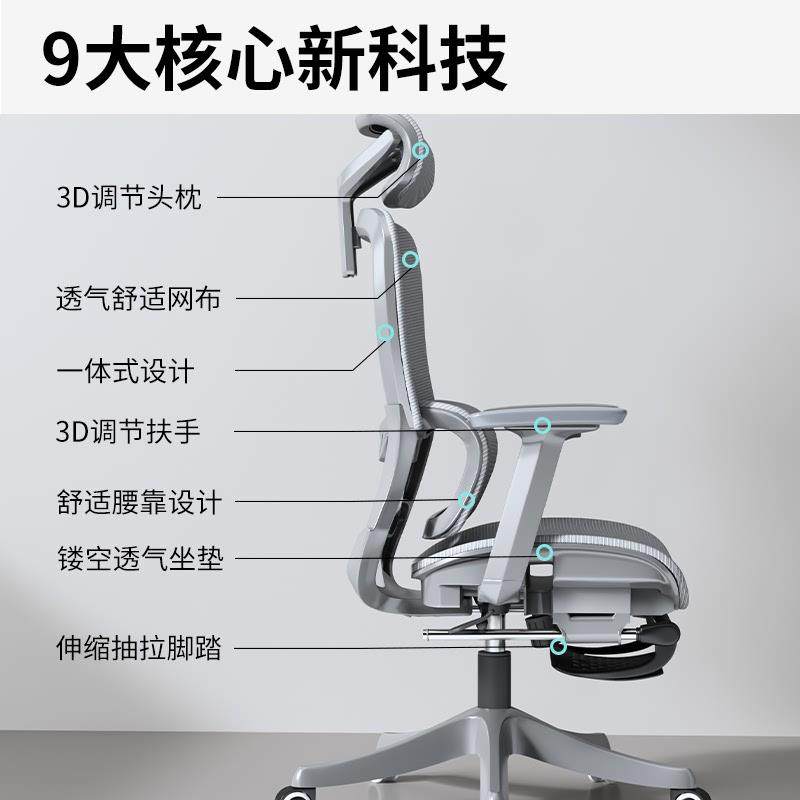 人体工学椅子可躺学习办公座椅靠背家用护腰电脑椅舒适久坐电竞椅,商业/办公家具,办公电脑椅/职员椅,淘宝优惠券,粉丝福利购,淘宝优惠卷