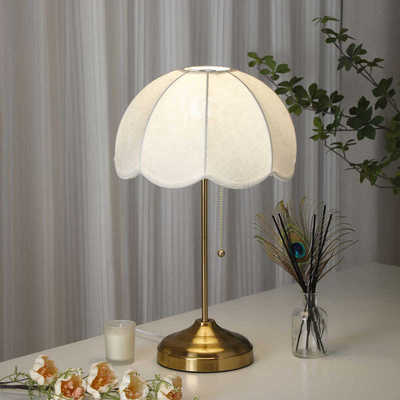 美式台灯客厅卧室高档奢华床头灯复古轻奢简约现代家用床头柜台灯