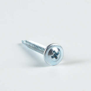 镀锌十字大扁头华司带垫钻尾螺丝自攻自钻燕尾螺丝钉圆头螺钉M4.2