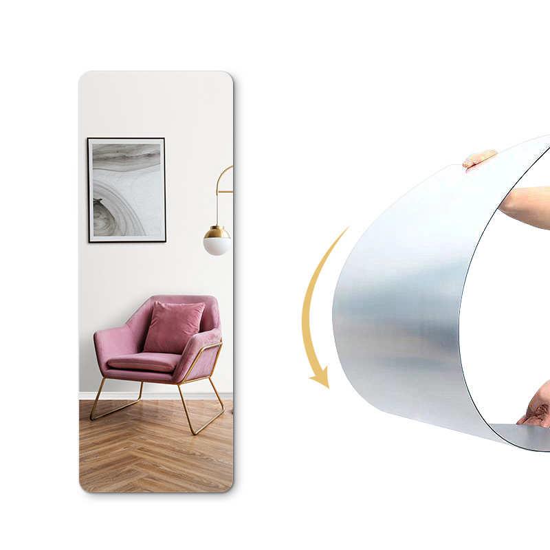 亚克力全身镜工厂切割加工亚克力镜面大板长方形衣柜门自粘试衣镜