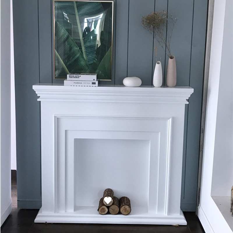 美式欧式客厅架欧式壁炉家用酒店柜背景法式墙实木架浪漫壁炉