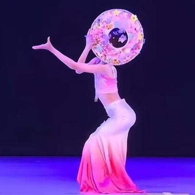 正品少儿傣族春意浓练舞服儿童独舞演出服民族风表演服装习蹈鱼裙