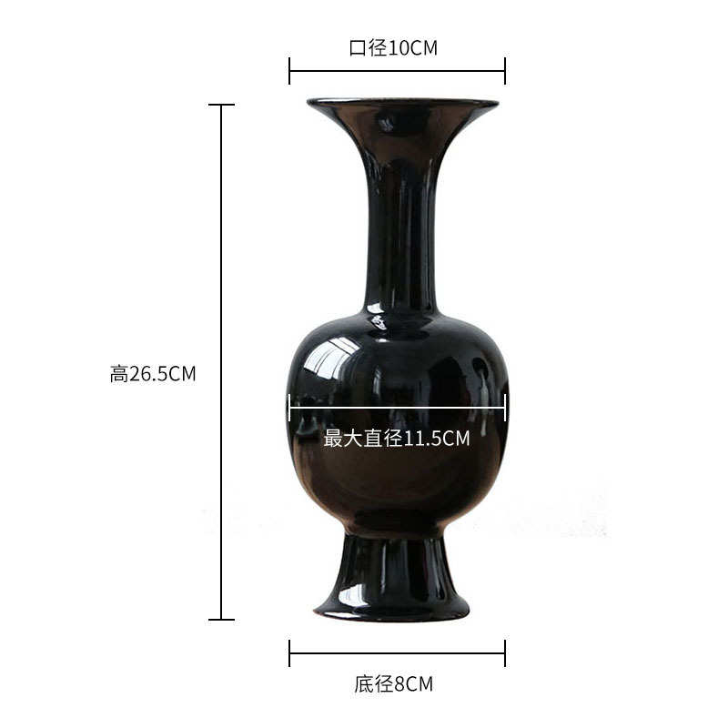 景德镇陶瓷中式文人调插花瓶水培花器玄关博古架装饰摆件厂家批发