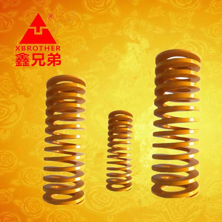厂家直销五金冲压模具矩形压缩合金钢弹簧黄色TF30*80高弹力
