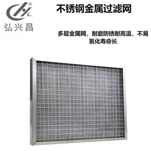 可清洗金属网过滤器初效板式波纹铝网空气粗效高密度