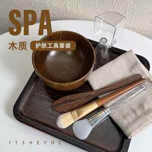 面膜碗高品质のSPA木质护肤工具套装硅胶刷芳疗馆DIY家用美容院
