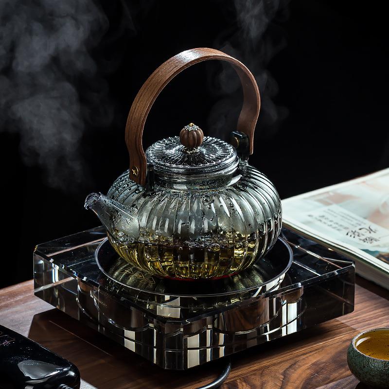 福熙堂水晶电陶炉家用蒸煮一体智能电热炉创意简约室内小型电陶炉