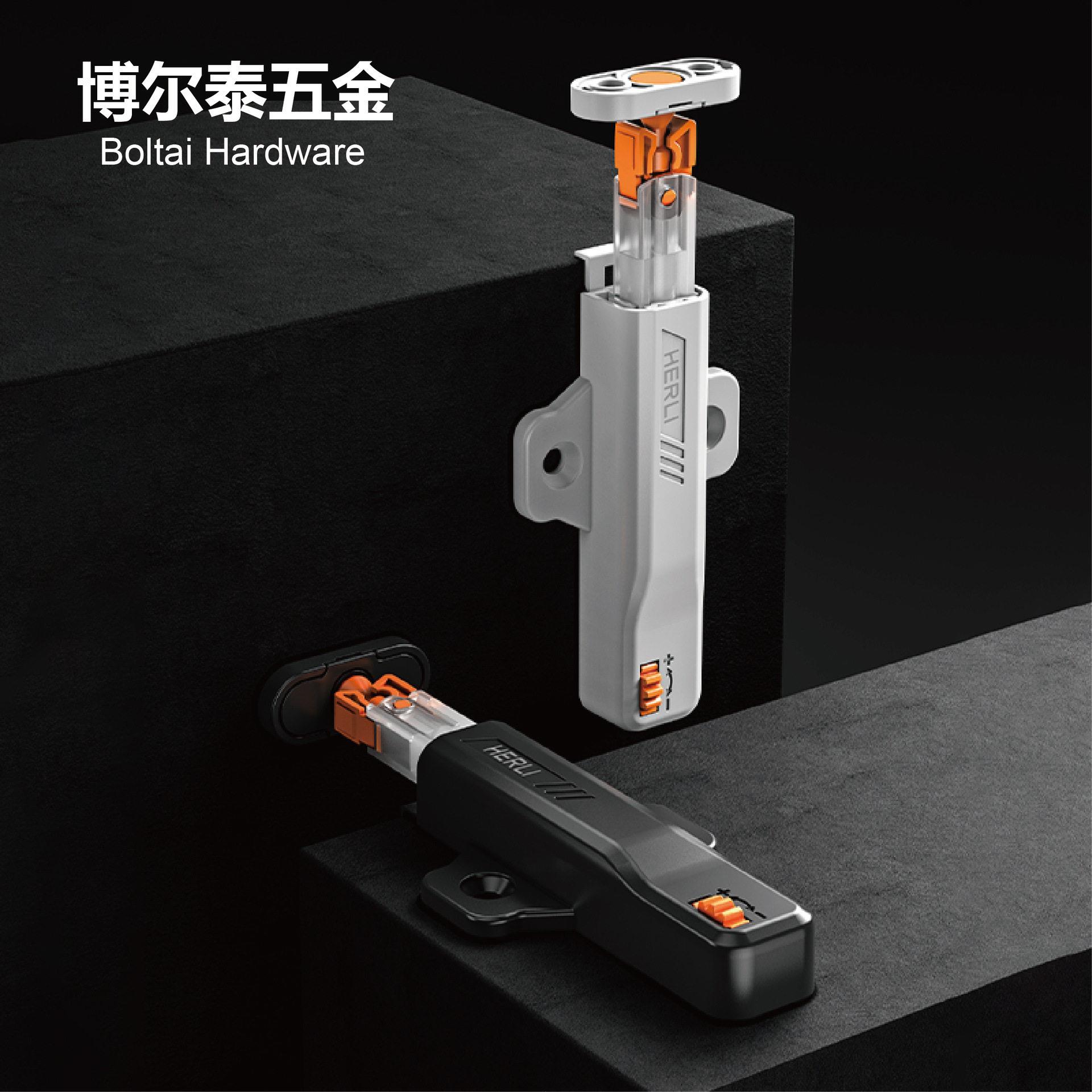 ABS材质自锁卡扣式反弹器橱衣柜门抽屉免拉手按压开门门缝1.6mm