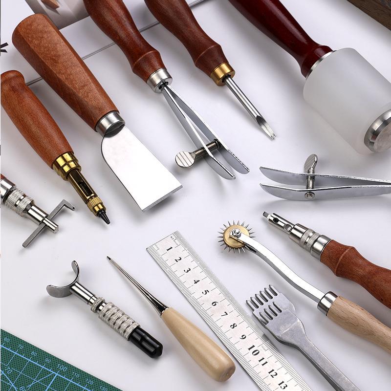 源头厂家打孔冲锥子皮革手缝大套装 皮革工具手工皮具制作工具