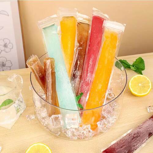 Single-use Food Grade Ice Pop Bags, DIY Ice Pop Pouches for