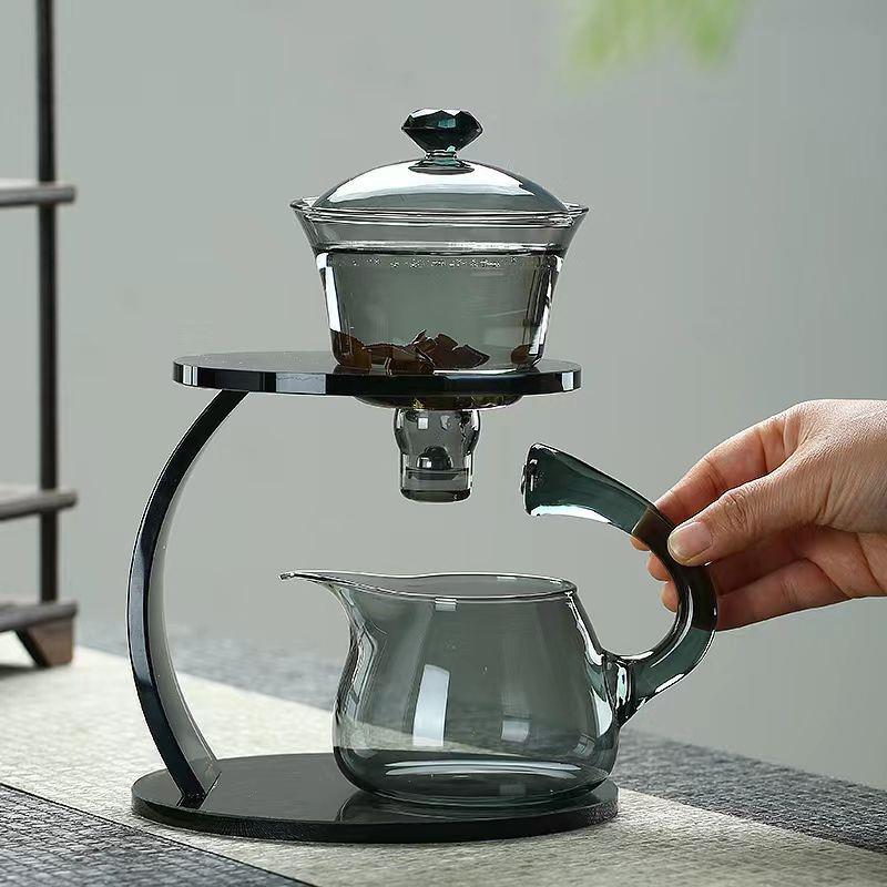 家用感应泡茶壶冲泡茶神器高硼硅玻璃半全自动茶具组合懒人套装