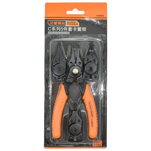 EVER POWER/艾威博尔 100905 C系列5件套卡簧钳