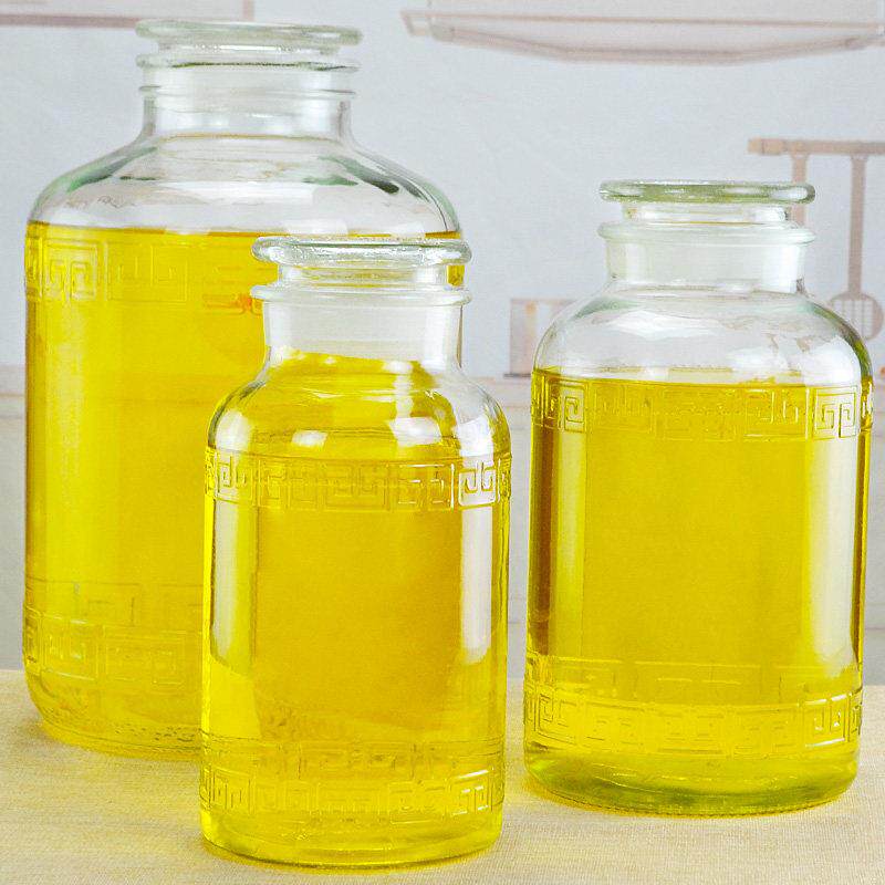 食用油桶厨房用品大容量玻璃油罐壶家用装油瓶储油罐大号防漏油壶