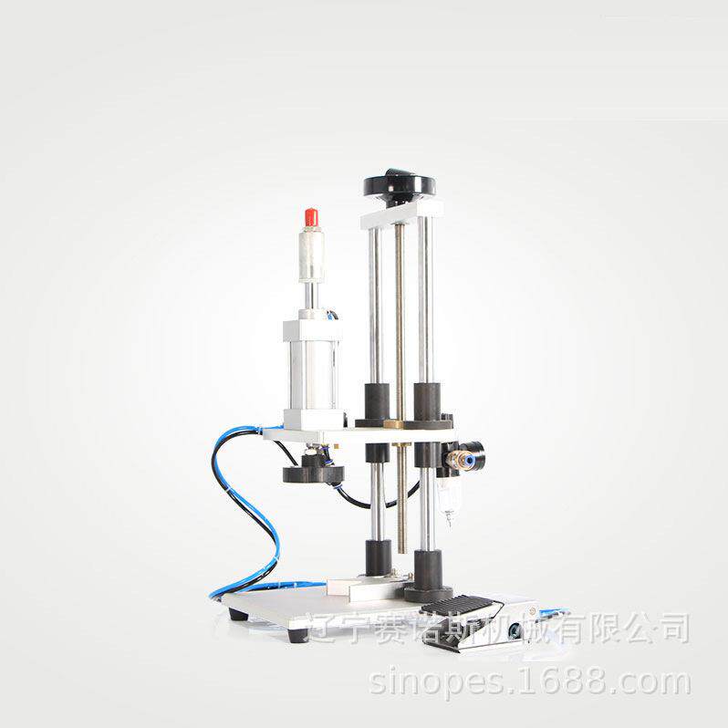 专业加强DQFX全气动压盖机红酒机油桶美缝剂管自动封盖厂销