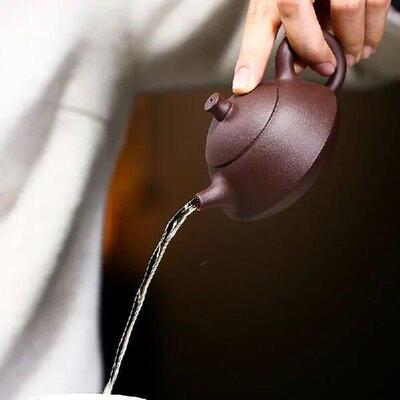 100ML Yixing Purple Clay Teapot Raw Ore Purple Mud Shi Piao