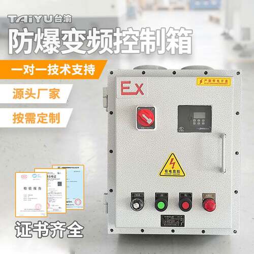变频器防爆箱不锈钢调速电控柜风机水泵定时防爆照明控制柜隔爆型