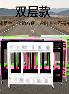 台折叠甩花车超市车架车展示架处理货车促销货促销服装店柜子