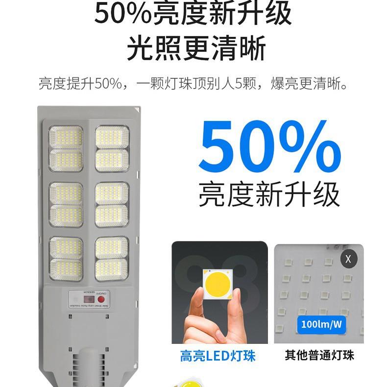新款境一体化太太跨阳能路灯人体感应灯户外家用照明灯YX-150阳庭