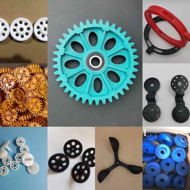 龙注塑件塑塑料尼轮厂家POM注塑件工程料件机齿械配424件塑料注塑