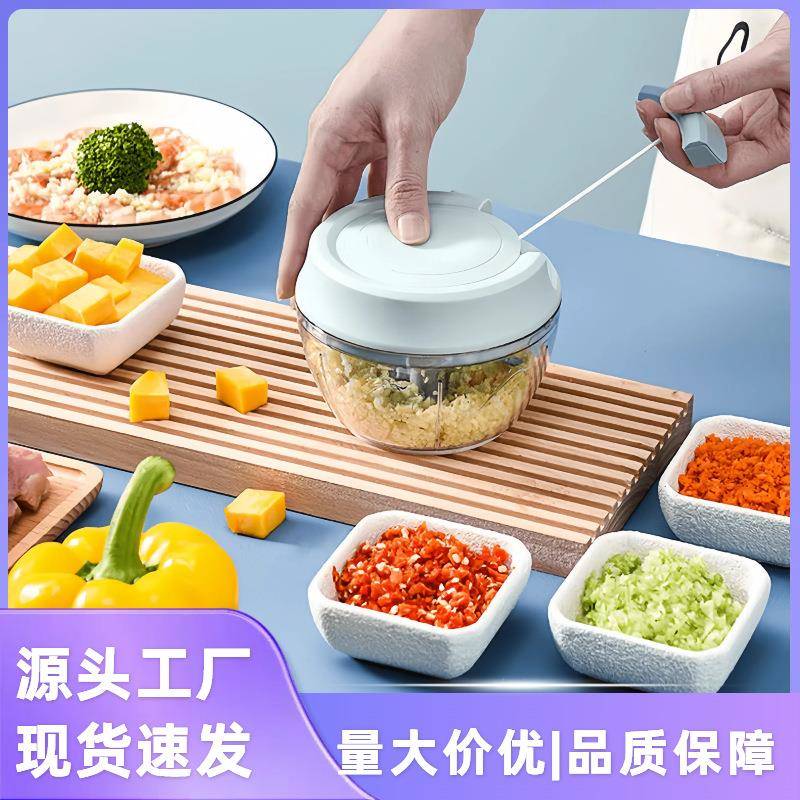 拉蒜器绞肉拉蛋辣椒面搅碎器捣蒜器打虾滑手动破壁蒜泥多功能剥蒜
