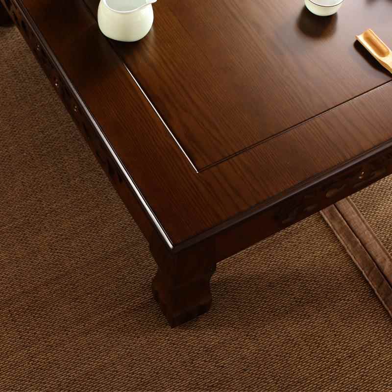榻米榻茶几实木茶小炕桌老榆木桌方桌飘窗桌413小桌子仿古矮现代