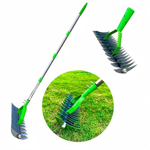 落叶耙枯草耙园林除垢耙茅草耙草坪松土器土壤耙Thatch Rake