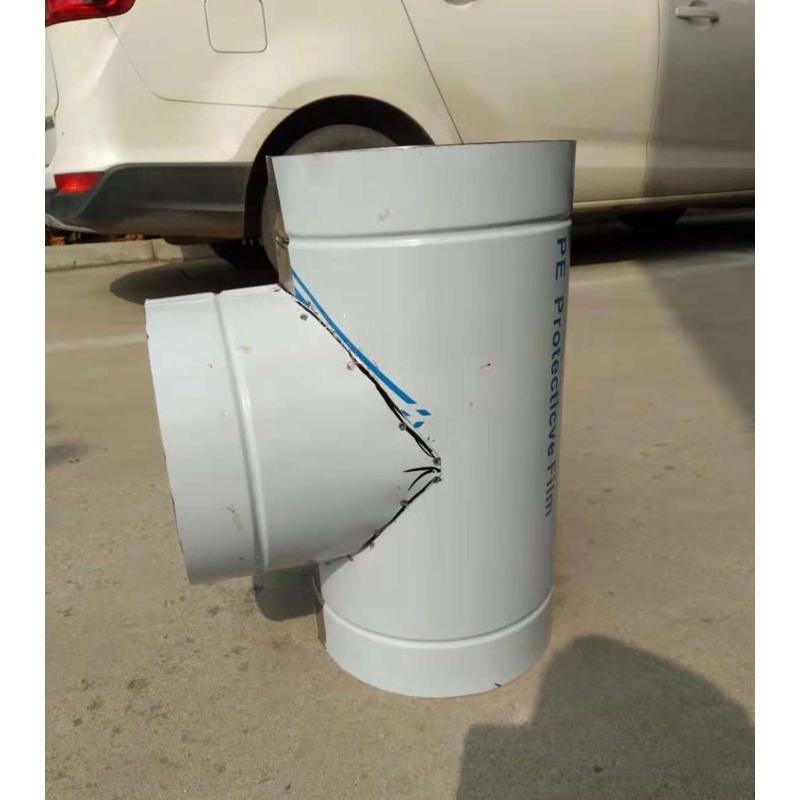 304加厚版不锈钢材质三通接头家用烤火炉柴火炉通用三通接头配件