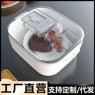 家用食物快速解冻器多功能四合一厨房食品解冻神器保鲜防尘化冰机