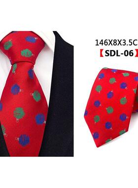 Mens Christmas Ties Set Blue White 8cm Wide Silk Neck Tie Po