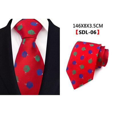 Mens Christmas Ties Set Blue White 8cm Wide Silk Neck Tie Po