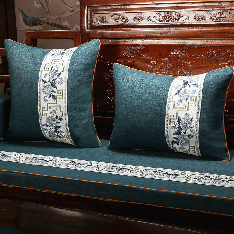 新中式抱枕靠枕中国风红木沙发客厅抱枕套办公室靠垫床头大靠背垫,居家布艺,床头靠垫,淘宝优惠券,粉丝福利购,淘宝优惠卷