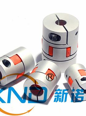 XND-DCM01系列梅花式联轴器铝合金+(优力胶)带键槽螺钉夹紧型