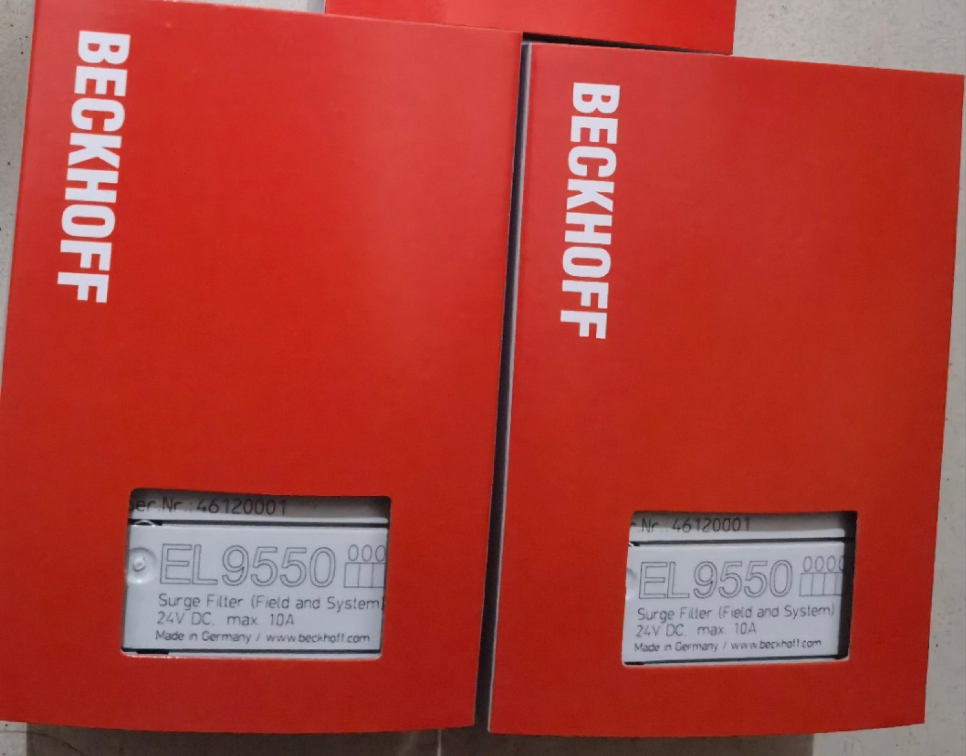 倍福EL9550，全新现货3件。