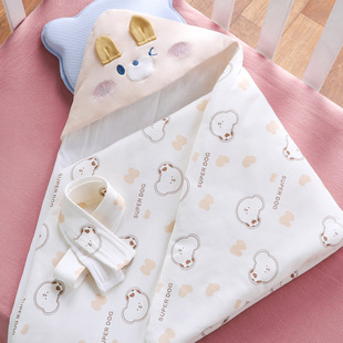 初生婴儿纯棉包被春秋夏季新生儿龙宝宝用品产房包单外出薄款a类