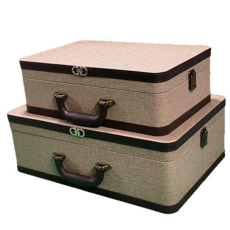 衣帽间收纳箱皮质复古储物整理箱软装家居样板房置物盒装饰摆件,收纳整理,收纳箱,淘宝优惠券,粉丝福利购,淘宝优惠卷