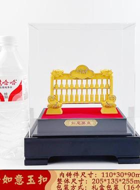 义乌绒沙算如意盘金创算盘摆K623件意金中式公司店铺开业