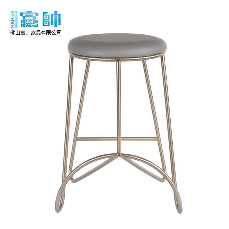 简约酒吧椅休闲咖啡椅不锈钢酒吧凳吧台凳