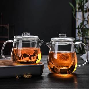 家用水壶冲茶器 耐热玻璃茶壶茶水分离泡茶壶加厚过滤花茶壶套装