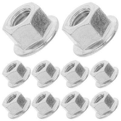 15 Pcs Guide Nut Kit Bar Stud Hardware Tensioner Silver