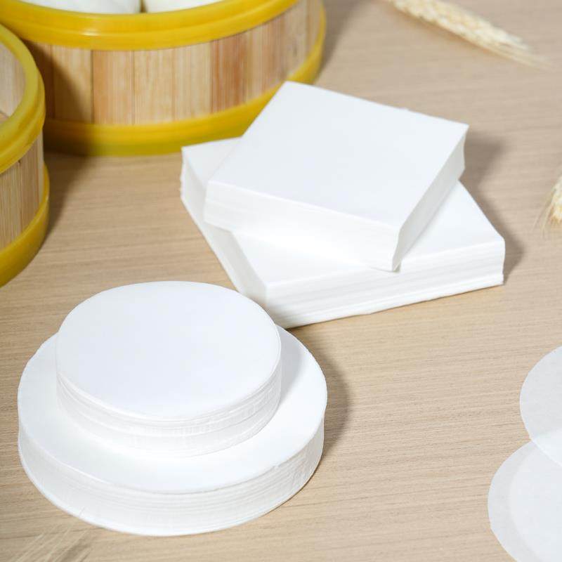 圆形垫纸无孔蒸笼纸包底纸蒸包子馒头不占点心面包纸烘焙油纸