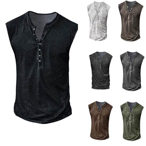 Beach men's sport sleeveless digital printed oversized
