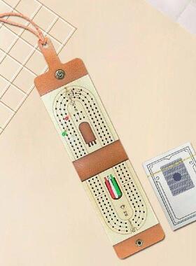 Cribbage Board Game Set Includes Playing Cards 6 Pegs Fun