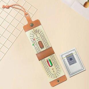 Cribbage Board Game Set Includes Playing Cards 6 Pegs Fun