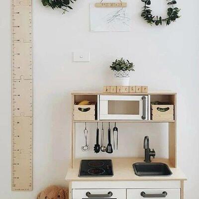 Nordic Wooden Kids Height Growth Chart Ruler Baby Children